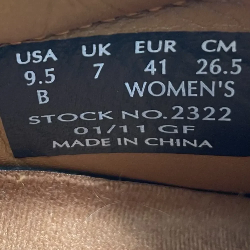 Red Wing Worx 2322 Shoes Womens Size 9.5 B Brown Leather Steel Safety Toe Work